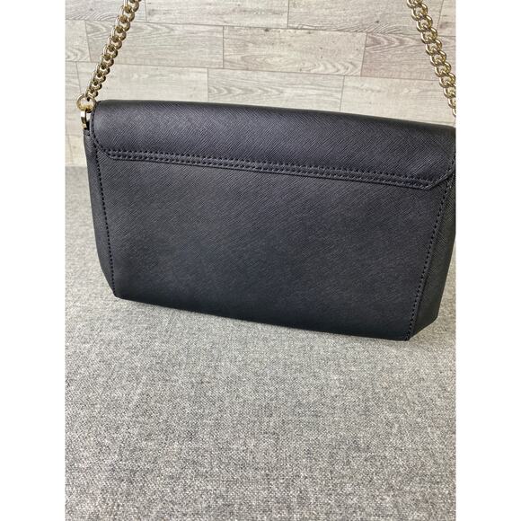 KATE SPADE PURSE Laurel Way Greer Black Saffiano Leather Chain Bag - Picture 4 of 8